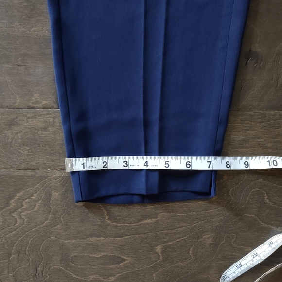 J. Crew Factory Jamie Pant Tapered Leg Pull-On Navy Blue - Picture 15 of 15